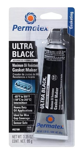 Silicon Ultra Black Automotriz Permatex 82180 (negro)