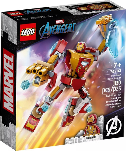 Lego 76203 Marvel Armadura Robótica De Iron Man Playking