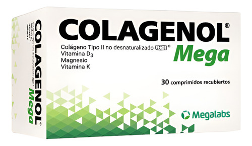 Suplemento En Comprimidos Megalabs Colágeno Tipo Ii Colágeno De 30 Un
