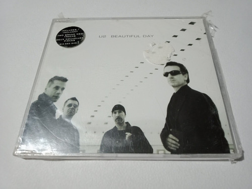 U2 Beautiful Day Cd Single Importado Canada Blanco 