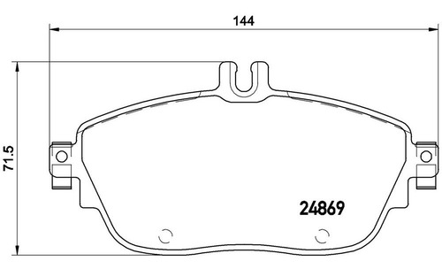 Balatas Brembo M Benz Bclass W246 W242 B 250 2013-2019 Lm D