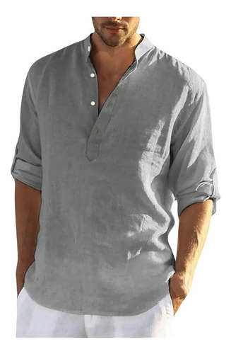 Camiseta Casual De Cuello Alto Para Hombre, Ropa De Playa De