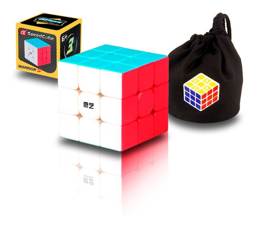 Imagen 1 de 10 de Cubo Rubik 3x3 Qiyi Warrior S De Velocidad + Estuche