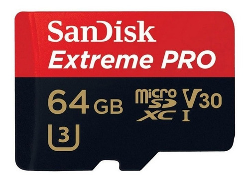 Micro Sd Sandisk Extreme Pro 64gb 4k 100mb/s (envío Gratis)