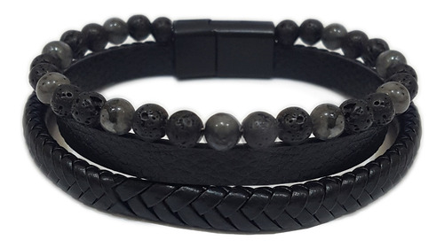 Pulsera De Ecocuero Para Hombre / Yuj