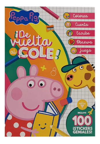 Peppa Pig De Vuelta Al Cole Libro Para Colorear