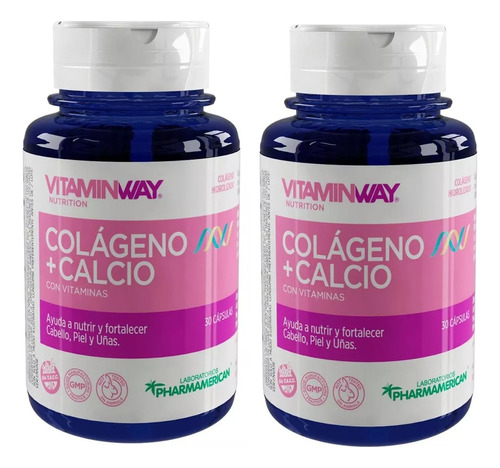 Colágeno + Calcio Vitaminas Suplemento Vitamin Way  Pack X 2