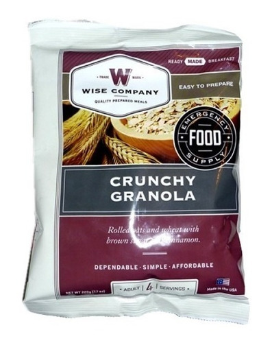 Wise Food Outdoor Comida Liofilizada Cereales 4 Serv Granola