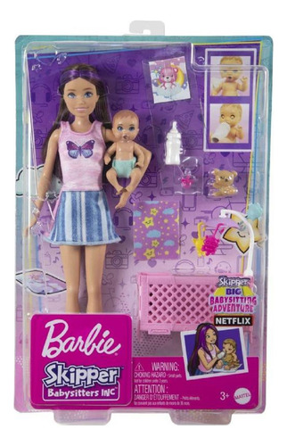 Barbie Set De Juego Skipper Hora De Dormir