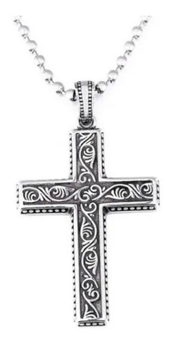 Cruz Cristiana Clásica Dije Collar Acero Inox Unisex D3v4g6j