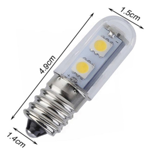 2x Bombilla De Frigorífico 1w Bombilla Incandescente E14