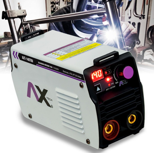 Kit Soldador Inversor Bivoltaje + Careta Axtech Axt-p140tbv