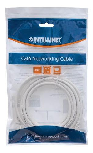 Cable Patch Cat 6 Utp 3.0m Intellinet Blanco 341974 /v /vc