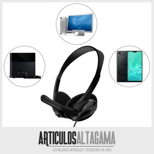 Imagen 3 de 3 de Audifonos Diadema Con Microfono Plug 3.5mm Livianos Comodos