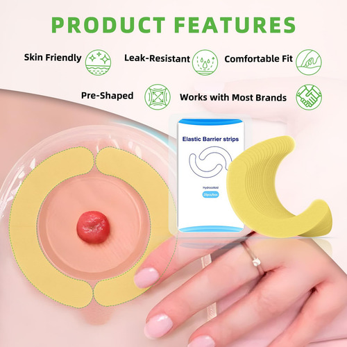 20 Tiras De Barrera Para Ostomía Tiras Adhesivas Elásticas P