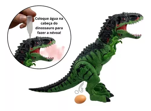 Cabeça de Dinossauro Tiranossauro Rex com Luz, Som e Fumaça