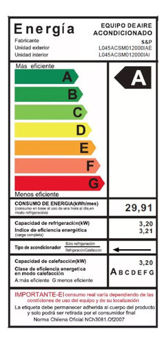 Aire Acondicionado Soler & Palau 9000btu Inverter Wifi R32