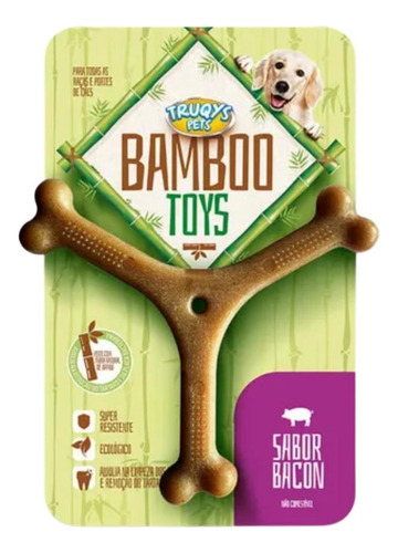 Osso De Bamboo Natural P/ Cães - Limpeza E Tártaro