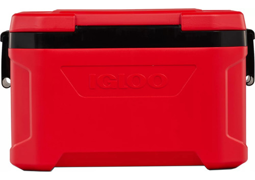 Hielera Portátil Igloo Nevera 49 Lts 52 Qt Con Portavasos Color Rojo