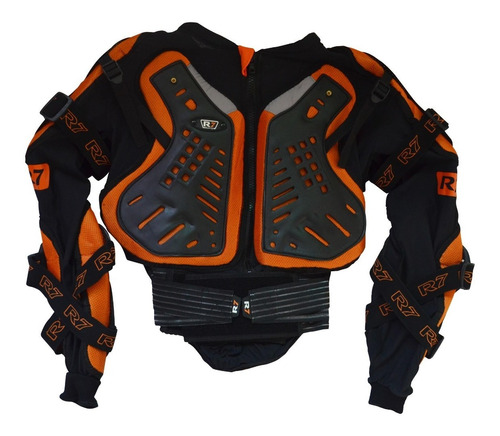 Esqueleto Para Motociclista R7 Scorpio Naranja Moteros