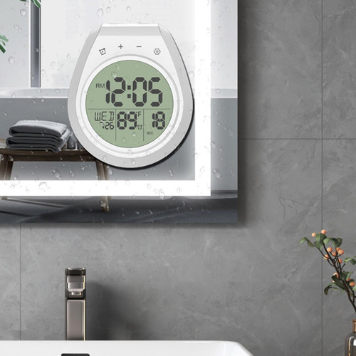 Reloj De Ducha Digital Interior Con Ventosa Pantalla