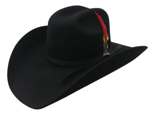 Texana o Sombrero Vaquero Tombstone Horma Roper 20X Color Negro —