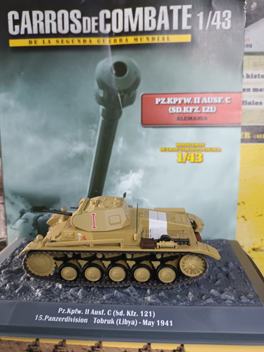 Carros De Combate 1/43 Panzer Ii Afrika Korps/y Fasc Sellado Caqui