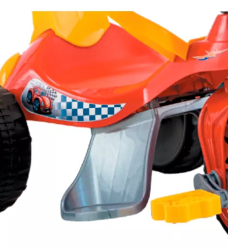 Triciclo Infantil Com Empurrador Motoca Passeio Vermelho