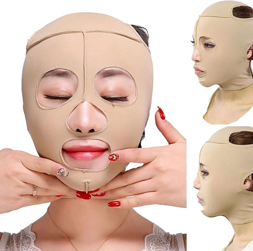 Faja Mentonera Facial Adelgazante, Antiarrugas, Vendaje