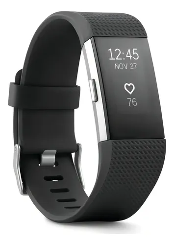 Fitbit Charge 2: Pulseira De Fitness Com Cartão De Monitoram Preto
