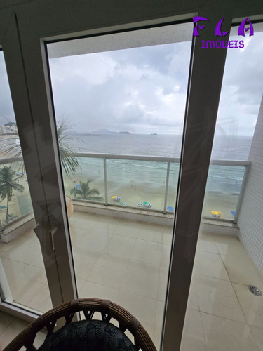 Apartamento De Frente Ao Mar Na Praia Das Astúrias 3 Quartos 2 Suítes Closet Banheira Hidromassagem Sacada Com Vista Para O Mar