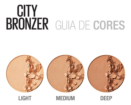 Maquillaje En Polvo Bronceador Maybelline New York City 100