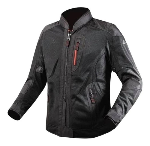 Chamarra Para Moto Ls2 Alba Negro Deportiva Textil