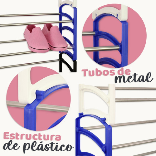 Imagen 4 de 7 de Zapatera Organizador Armable 18 Pares Decoracion Hogar 9919
