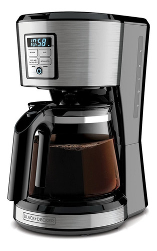 Cafetera Programable Black And Decker Cm1231s Digital 12 Tz