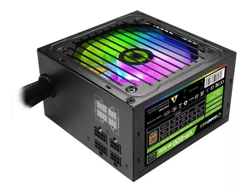 Fuente de poder para PC GameMax VP Series VP-600-RGB 600W negra