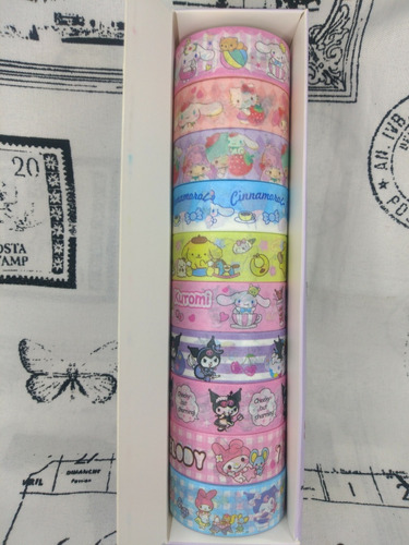 Cintas Decorativas Washi Tape Hello Kitty Sus Amigos Sanrio