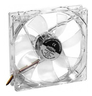 Cooler Fan Led Branco 14cm 140x25 140mm 2 Plugs Dx-14t