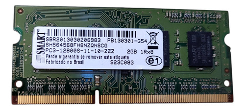 Memória Ram 2gb Smart Ddr3 1600mhz Pc3-12800s Notebook