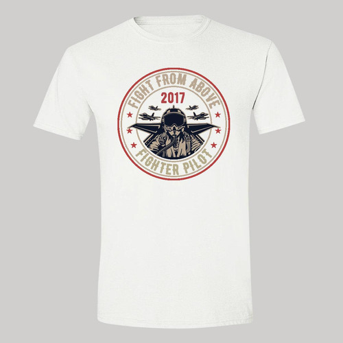 Playera Blanca Hombre Estados Unidos Us Army Militar 439