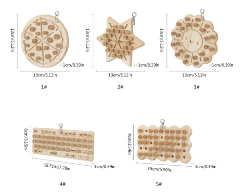 (4 #mold) Juguete Para Picar Bloques, Corcho, Perchas De Pie