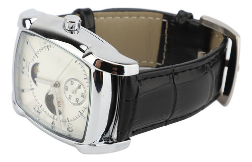 Reloj Mecánico Skeleton Para Hombre, Automático, Con Fase Lu