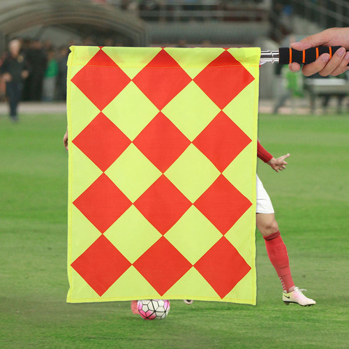 A Un Par Para Banderas Cuadradas De Árbitro Impermeables