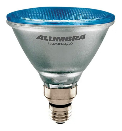 Lâmpada Halógena Par38 Azul 100w 30º 127v E27 Alumbra 110V