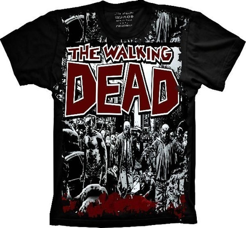 Camiseta Unissex Plus Size Do G1 Ao G3 The Walking Dead