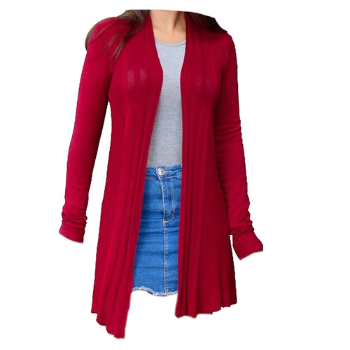 Casaquinho Blusa Tricot Feminino Cardigan La Croche 2763