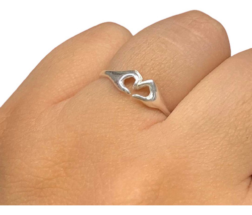 Anillo Mano Corazon Ideal Regalo De Amor A Novia Ao 487-9