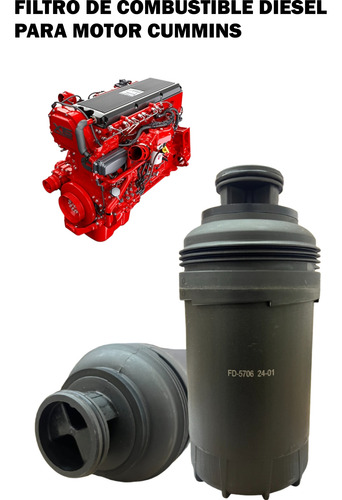 Filtro De Combustible Diesel Cummins 2018-2019-2020-21-22-23