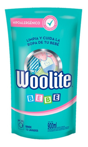 Jabón Líquido Ropa Bebé Repuesto Woolite 900 Ml