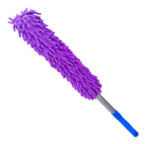 Imagen 9 de 10 de Plumero Microfibra 1 Mts Mango Extensible Cepillo Lava Auto